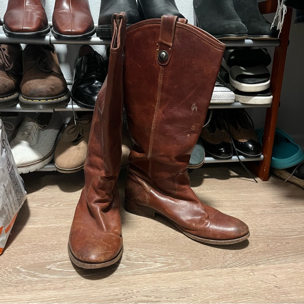 Frye Melissa Button Cowboy Boots